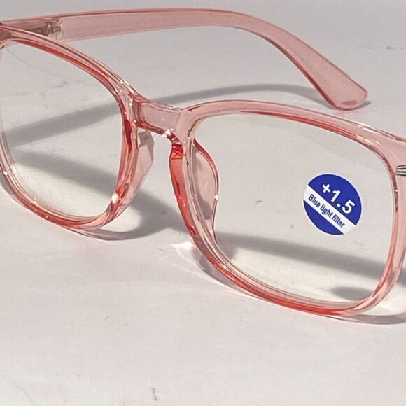 1507 Colette 1.50 Pink Reading Glasses Soft Butterfly Readers NWT - Picture 8 of 9